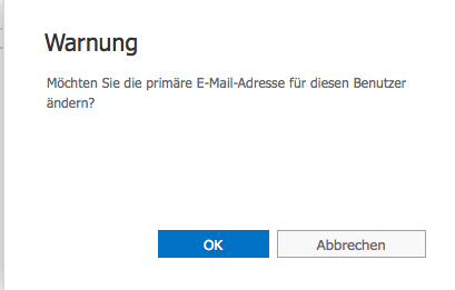 Office365 Warnung